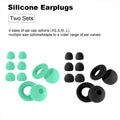 Quiet Ear Plugs for Noise Reduction – Super Soft, Reusable Hearing Protection for Sleep,Swim, Work 8 Ear Tips in XS/S/M/L