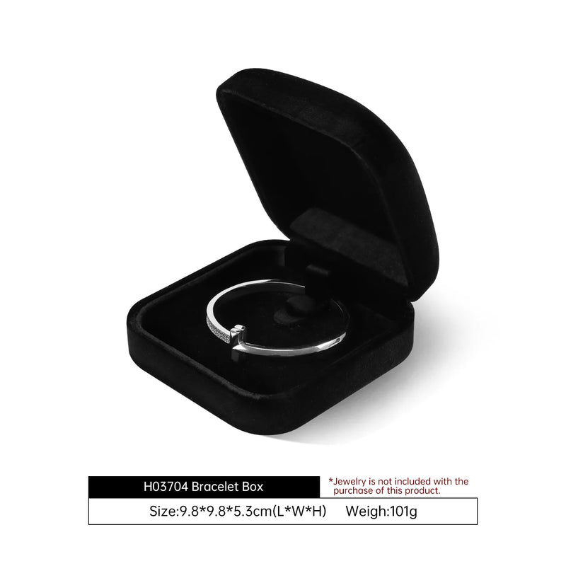 Yinbeini Wedding Ring Box Velvet Jewelry Box Collection Bracelet Necklace Pendant Storage Case Jewelry Display Organizer H030