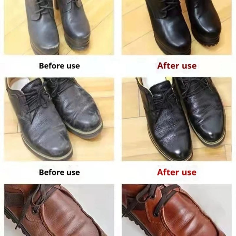 New 30g Black Brown Natural Shoe Polish Kit Shoe Brand Shoe Polish Cream Eraser Leather Care Shoe Care Cream Shoe Accessories