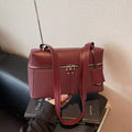 2026 New Year Textured Boston Crossbody Bag for Women,Fashion Versatile Adjustable Strap Purse with Multiple Shoulder Handbags