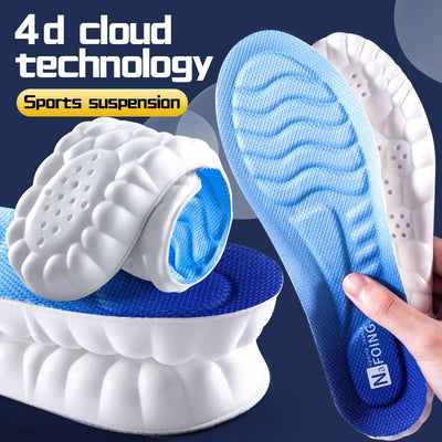 4D Cloud Technology Sports Insoles for Shoes PU Sole Soft | SAMAG