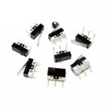 20/100/1000Pcs 3Pin Micro Limit Switch SPDT Momentary Push Button Switch 1A/125V Mouse Switch with Handle Roller