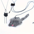 2 PCS Adjustable Hanging Cat Toy Interactive Mouse Toys Hanging Door Retractable Plaything Funny Kitten Scratch Rope Mouse Toy