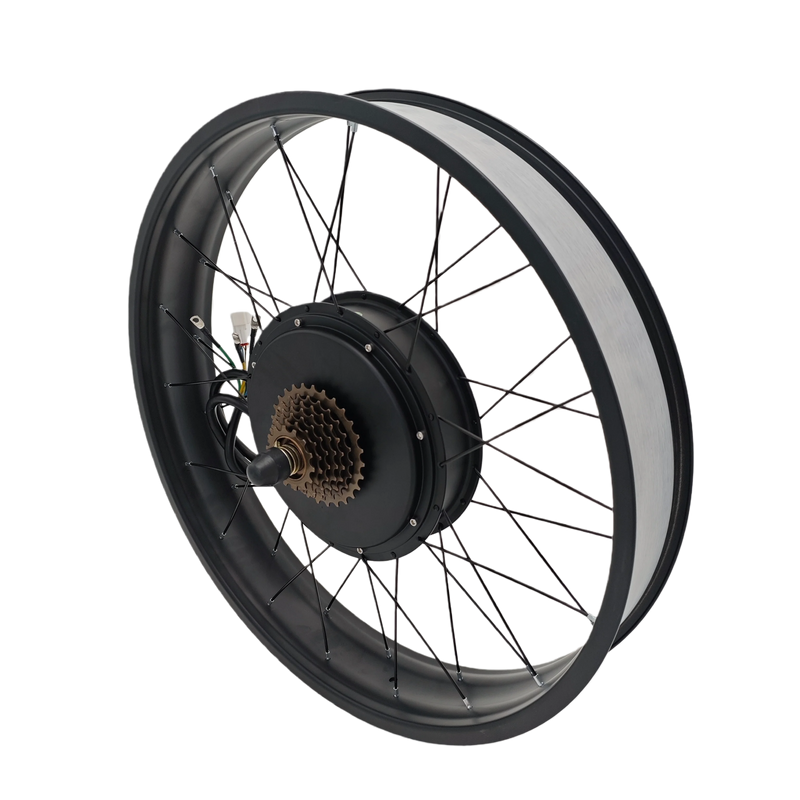 48V 52V 45A 1500W 20/24/26x3.0"inch  20/24/26x4.0"inch Fat Wheel Ebike Conversion Kits with 7-speed Freewheel