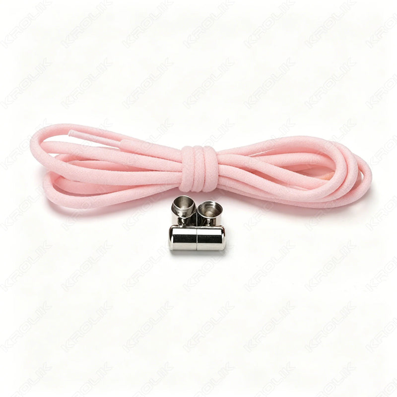 1 Pair New Elastic No Tie Shoelaces Semicircle Shoe Laces For Kids and Adult Sneakers Shoelace Quick Lazy Metal Lock Laces