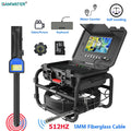 GAMWATER Sewer Pipe Inspection Camera with 512HZ Locator Self-Leveling Video+Audio Record Meter Counter 9"1080P Endoscope Camera