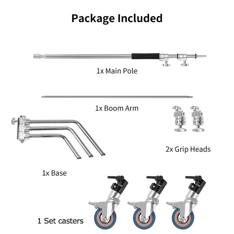 Selens C-Stand Adjustable Stainless Steel Light Stand Heavy Duty Tripod photo studio kits Shooting Photography Props Tripode