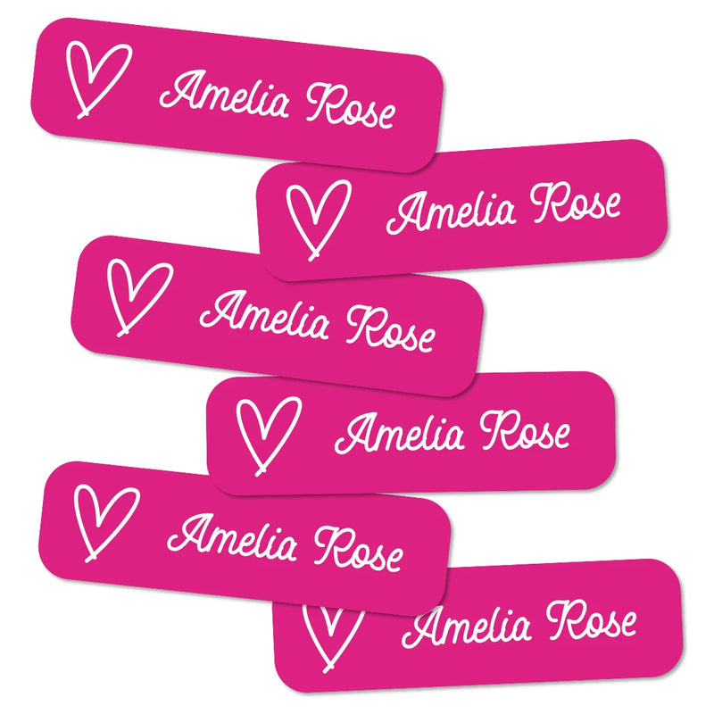 132 Personalized Name Stickers for Kids, Custom Waterproof Name Labels for Bottles, Lunch Boxes, School Supplies