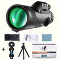 80x100 HD ZOOM Monocular Telescope Portable Powerful Binoculars Long Range Telescope For Hunting Camping With Tripod Phone Clip