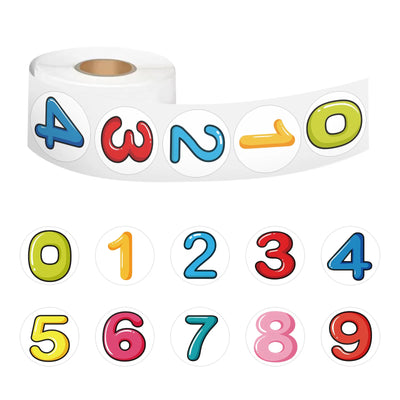 Round Sticker Tape Number Series Roll Luggage Bottle | SAMAG