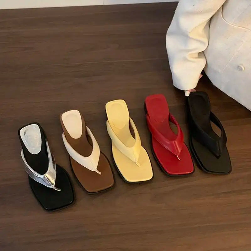 2026 Women's Wedges Heel Flip Flop Shoes Summer  Women Fashion Clip Toe Slippers Casual Comfort Beach Vacation Slides Shoe