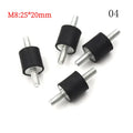 4pcs/lot Anti Vibration Silentblock Boat Car Bobbin  Rubber Mounts Male Tools M4 M5 M6 M8 Rubber Mounts Shock Damper