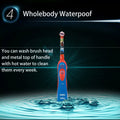 Oral B DB5510K Electric Toothbrush Children Rotary Teeth Brush Soft Bristles 2Min Timer Waterproof Battery Powered For 3-12 Ages