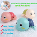 3 Pack Bath Toys Cute Swimming Turtle Bath Toys Animal Floating Wind Up Bathtub Preschool Toddler New Born Infant Water Pool Toy