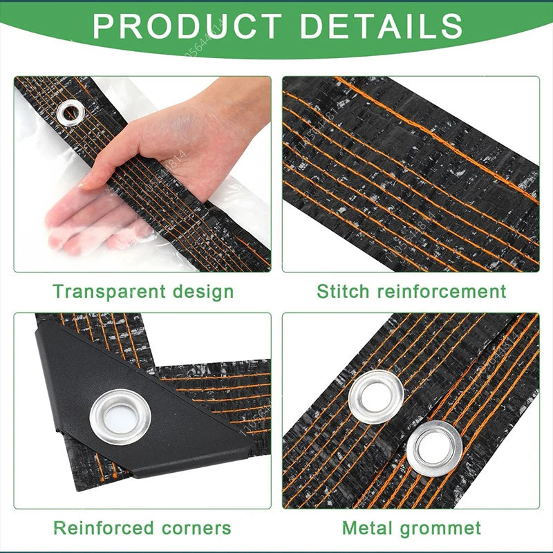 Clear PE Waterproof Tarpaulin Thick Transparent Plastic | SAMAG