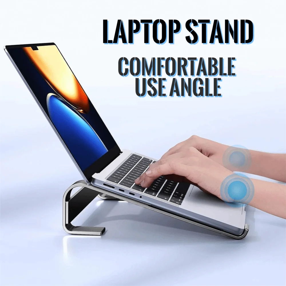 Universal Aluminum Alloy Laptop Stand Ergonomic Anti-Slip Silicone Computer Stand Foldable Portable Laptop Holder Computer Desk