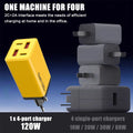 4 Ports 120W USB C Charger Fast Charging EU/US/UK Plug Wall Charger Adapter For iPhone Samsung Xiaomi Huawei Phone Power Charger