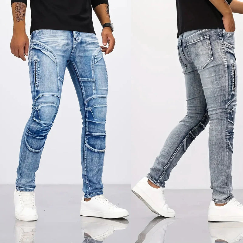 Jeans Men's Small Straight Leg Denim Design Pants | SAMAG