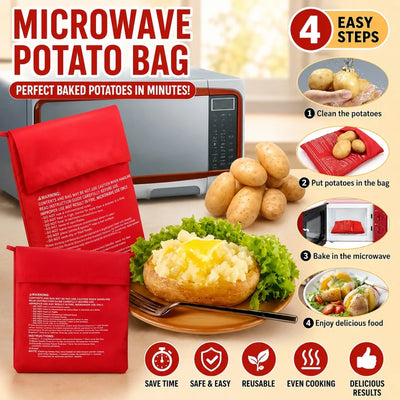 Microwave Potato Cooking Bag Quick Baking Tool Reusable | SAMAG