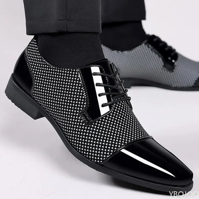 Large Size Fashionable Men's Office Formal Shoes, Low Cut | SAMAG