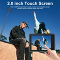 Ourlife MTR40 5K Action Camera 2" IPS Touch Screen 5X Zoom Action Cam 170° 30M Waterproof WiFi Sports Camera With Remote Control