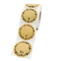 50 - 2 Inch Kraft Paper Flowers Thank You Label Stickers - View 5 | SAMAG