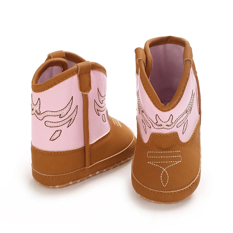 0-18M Infant Baby Autumn Winter Short Boots Soft Cotton Material Rubber Sole Warm Casual Walking Boots