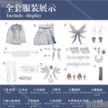 Damselette Columbina Game Genshin Impact Cosplay White Purple Dress Lolita Girl Woman Wig Headwear Halloween Cos Comic Con Suit