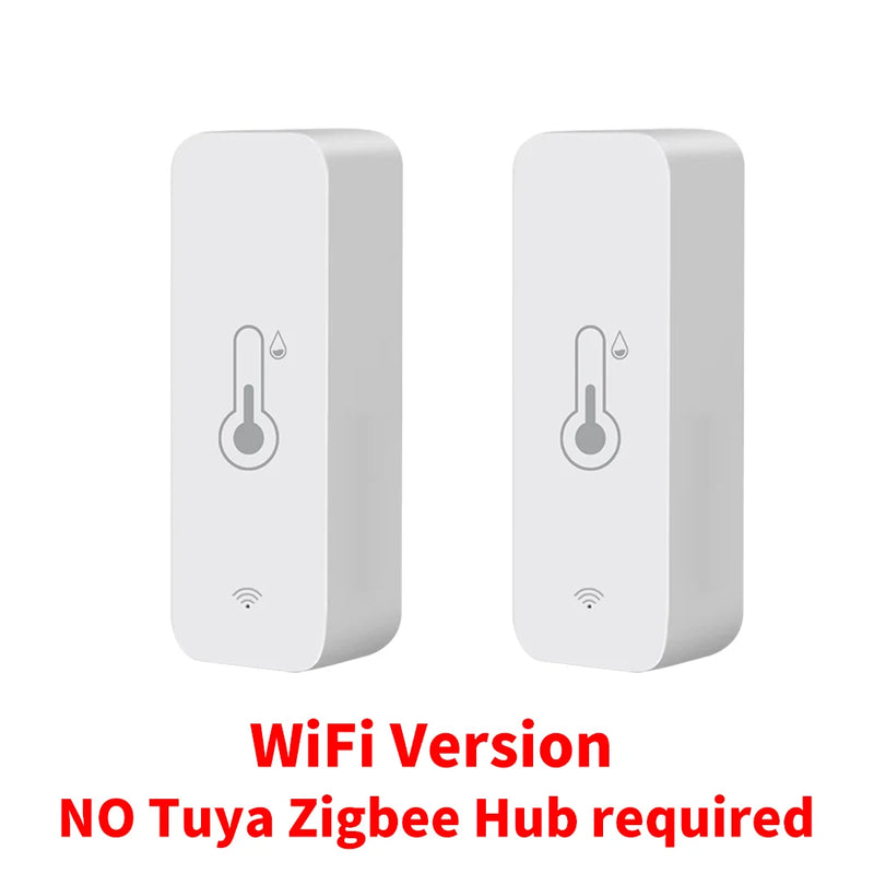 Tuya WiFi Zigbee Temperature Humidity Sensor Smart Home Indoor Hygrometer APP Remote Control  Work with Yandex SmartLife Alexa
