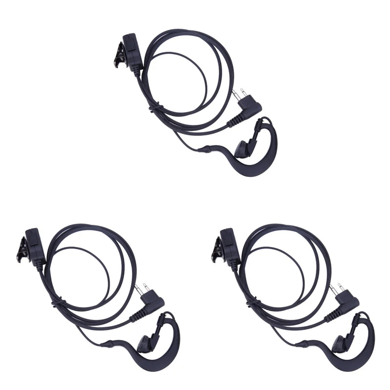 1-5PCS 2 Pin Walkie Talkie Headsets Earpiece Headset PTT MIC for BAOFENG 480 490 320 V6 V7 V8 658 520 530 999 888 777 666S 777S