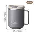 WORTHBUY 304 Stainless Steel Double Wall Insulated Coffee Mug With Handle Portable Sealed Water Cup Large Capacity Drinking Cup