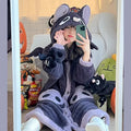 Winter Pajamas For Women Cartoon Hooded Long Robe Cute | SAMAG