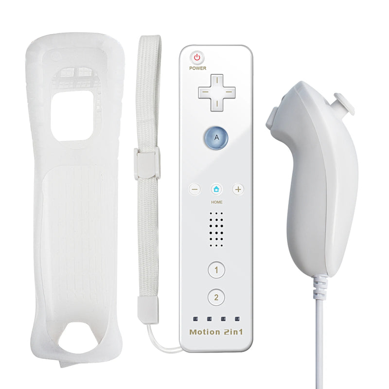 Controllers For Nintendo Wii 2 In 1 Left Right Controller Optional Motion Plus Set Game Remote Control Joystick Wireless Gamepad