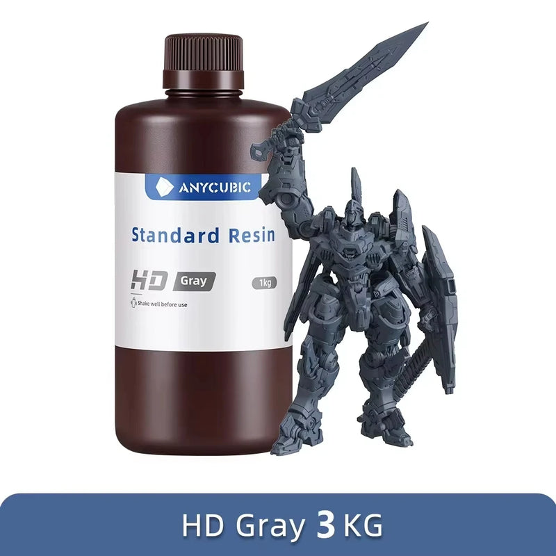 ANYCUBIC Standard Water wash resin/Tough Plant UV Resin For LCD 3D Printer 405nm Liquid Photopolymer Sensitive Resin 3D Printing