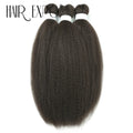 3PCS Vixen Bundles Crochet Hair 26Inch Synthetic Pre-stretched Braids Hair Extensions Kanekalon Yaki Straight Pony Hair Bundles