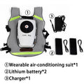 Rechargeable Air Conditioning Vest 9600mAh Battery Cooling Clothes for Hot Weather With Pockets Jacket for Working in the Heat