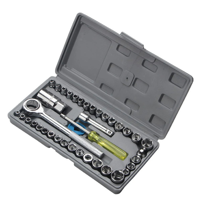 Car Disassembly Tools Tool Kit Full Set Socket Wrench Several Repair Wrenches Box Complete Ratchet Toolbox Special Auto Parts