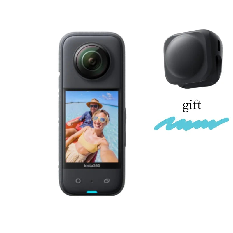 Insta360 X3 - Waterproof 360 Action Camera with 1/2" 48MP Sensors, 5.7K 360 Active HDR Video, 72MP 360 Photo, 4K Lens