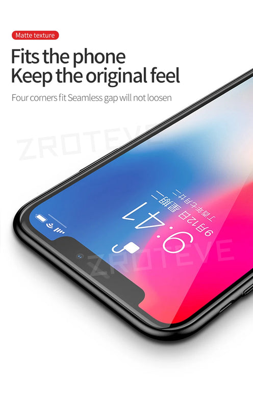 For iPhone X XR Case ZROTEVE Luxury Ultra Thin Frosted Hard PC Cover For Apple iphone XR XS Max iPhonex 10 iPhone10 Phone Cases