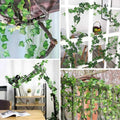 Artificial Plants Home Decor Green Silk Hanging vines Fake Leaf Garland Leaves Diy For Wedding Party Room Garden Decoration