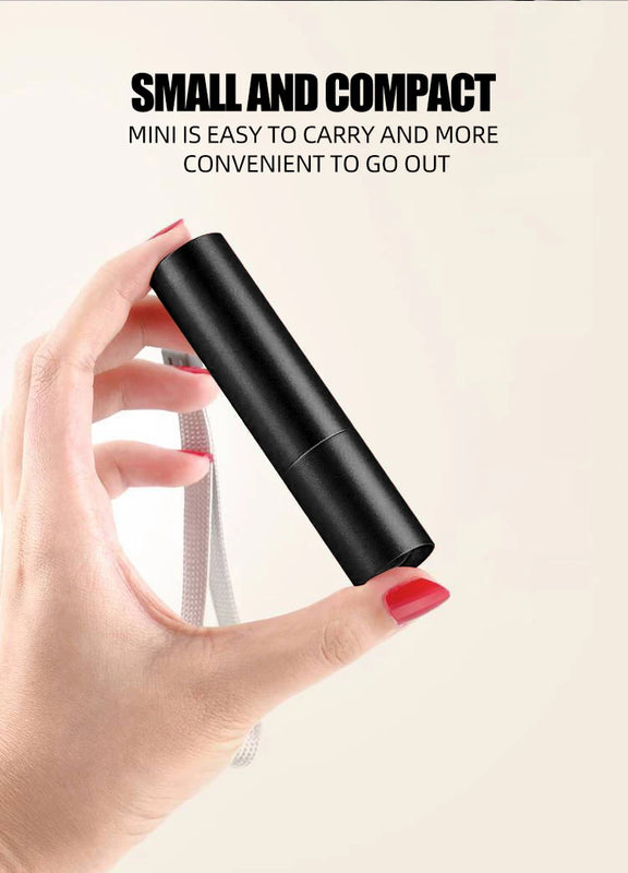 Mini Telescopic Zoom Flashlight 3 Light Mode Torch USB Rechargable Waterproof Powerful Flashlights Outdoor Portable Torch Lamp