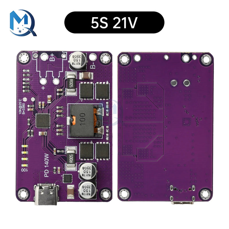 PD3.1 140W High Power Fast Charger Module 3S 4S 5S 6S Type C Interface Li-ion Battery Charger/Discharger Module