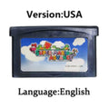Mario GBA Games cards EUR USA Version GBA Game Cartridge 32 Bit Video Game Console Card Series Super  Wario Land4