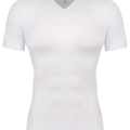 Men's Body Shaper Compression Tank Tops V-Neck Short Sleeved Slimming Undershirt Workout Abs Abdomen Tummy Control Shapewear
