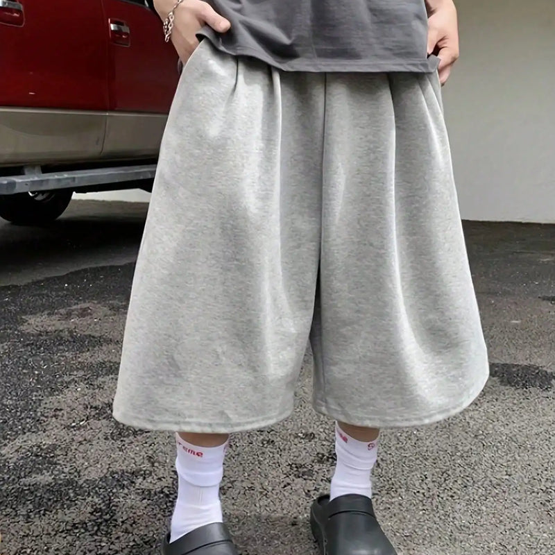 Men's Loose Street Style 7/8 Length Shorts Summer Casual | SAMAG