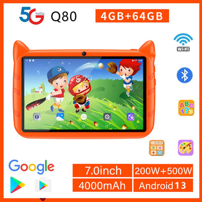 New 5G WiFi Kids Tablet 7 Inch Quad Core 4GB RAM 64GB ROM | SAMAG