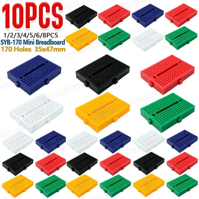 1- SYB-170 Mini Solderless Prototype Breadboard 170 Holes | SAMAG