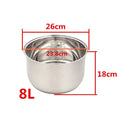 Rice Cooker Liner General Food Stainless Steel Uncoated Thickened 2L3L4L5L6L8L Rice Cooker Inner Pot