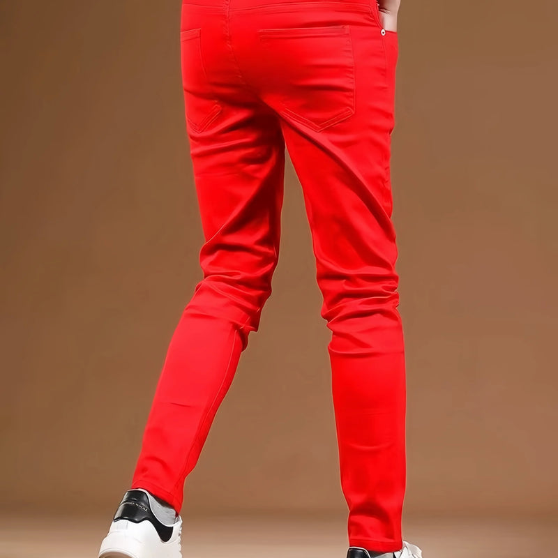 KING JEANS RED Men's Long Pants Bulletproof Business | SAMAG