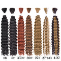 Synthetic Curly Deep Wave Bulk hair For Braiding 20inch No Weft Deep Wave For Braiding Micro Faux Braiding Hair for Boho Braids